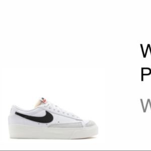 Nike Blazer Low Platform - Women’s 8.5 - White/Black